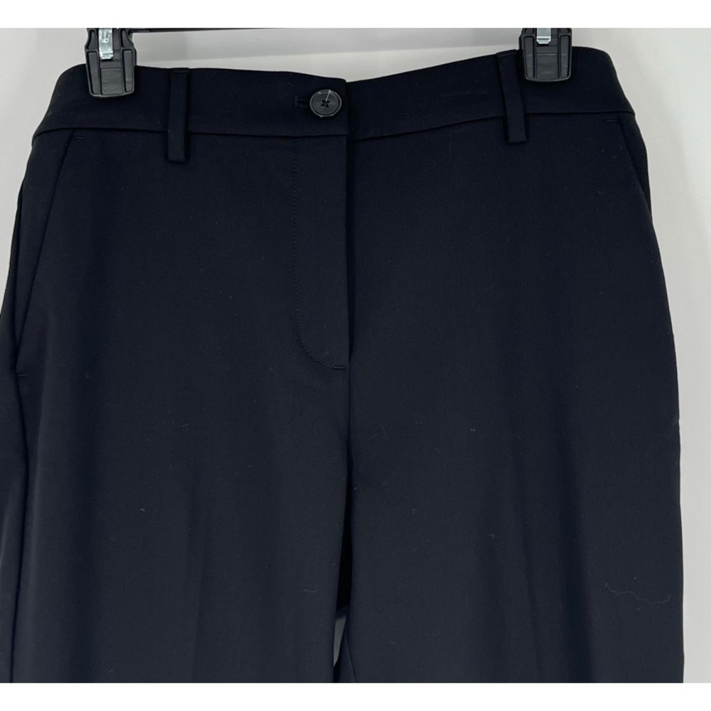 NWT LOFT The Perfect Straight Pants Women 10P Black Petite Stretch Dress Trouser - Picture 2 of 11